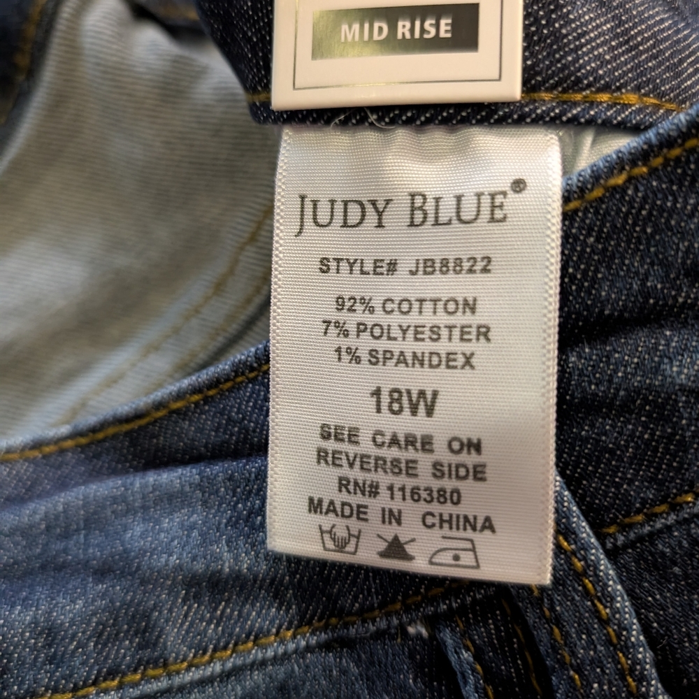 Judy Blue Skinny Destroyed Jeans Size 18W - Picture 4 of 4